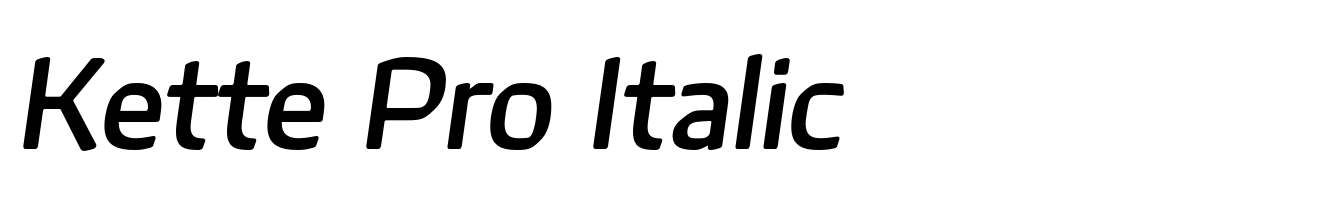 Kette Pro Italic